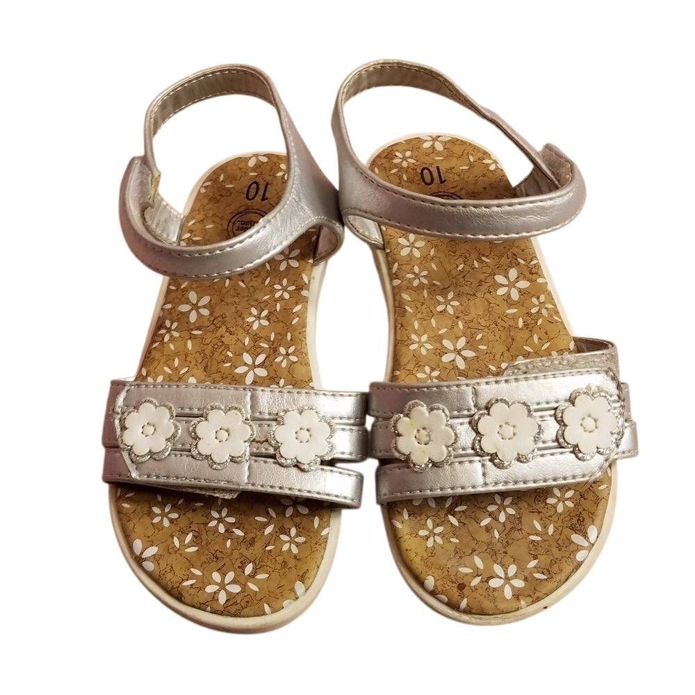 Wonder Nation silver sandals 10